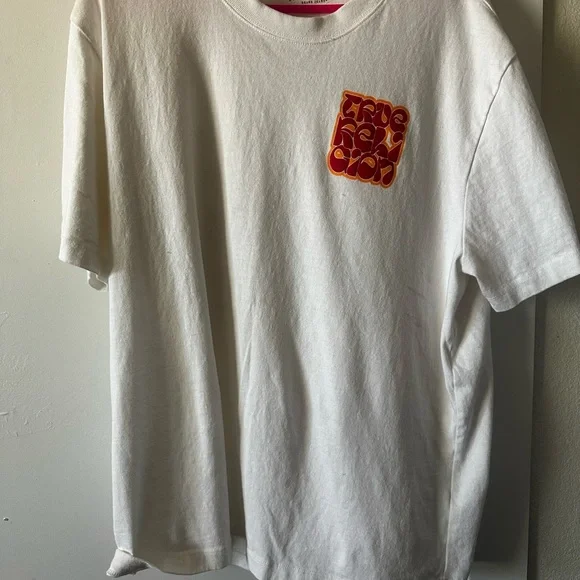 True Religion White Tee with Red and Orange Graphic - Picture 2 of 2